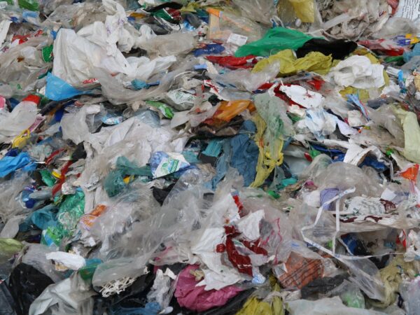 Pile of plastic waste