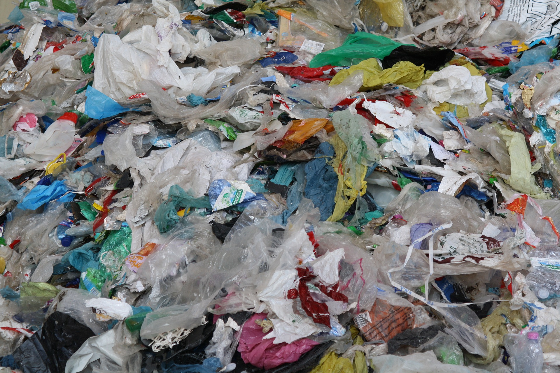 Pile of plastic waste