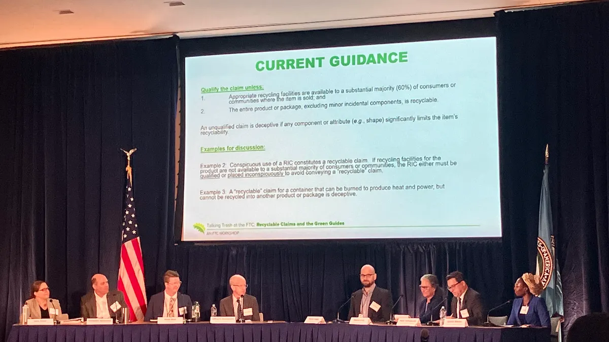 Panel of experts at the FTC's 2023 Green Guides workshop