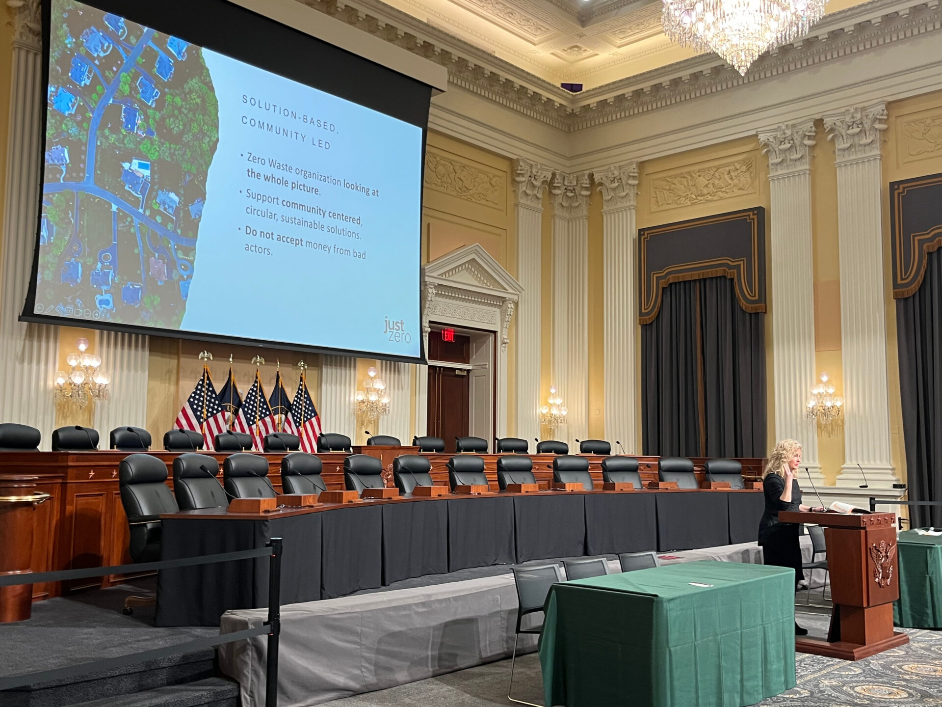 Woman presenting in Washington, D.C.