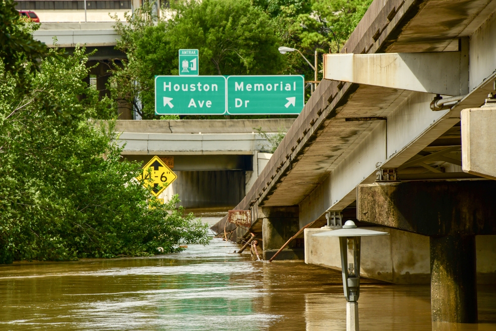 Buffalo,Bayou,Park,Houston,,Flooded,After,Hurricane,Beryl Flooding from Hurricane Beryl